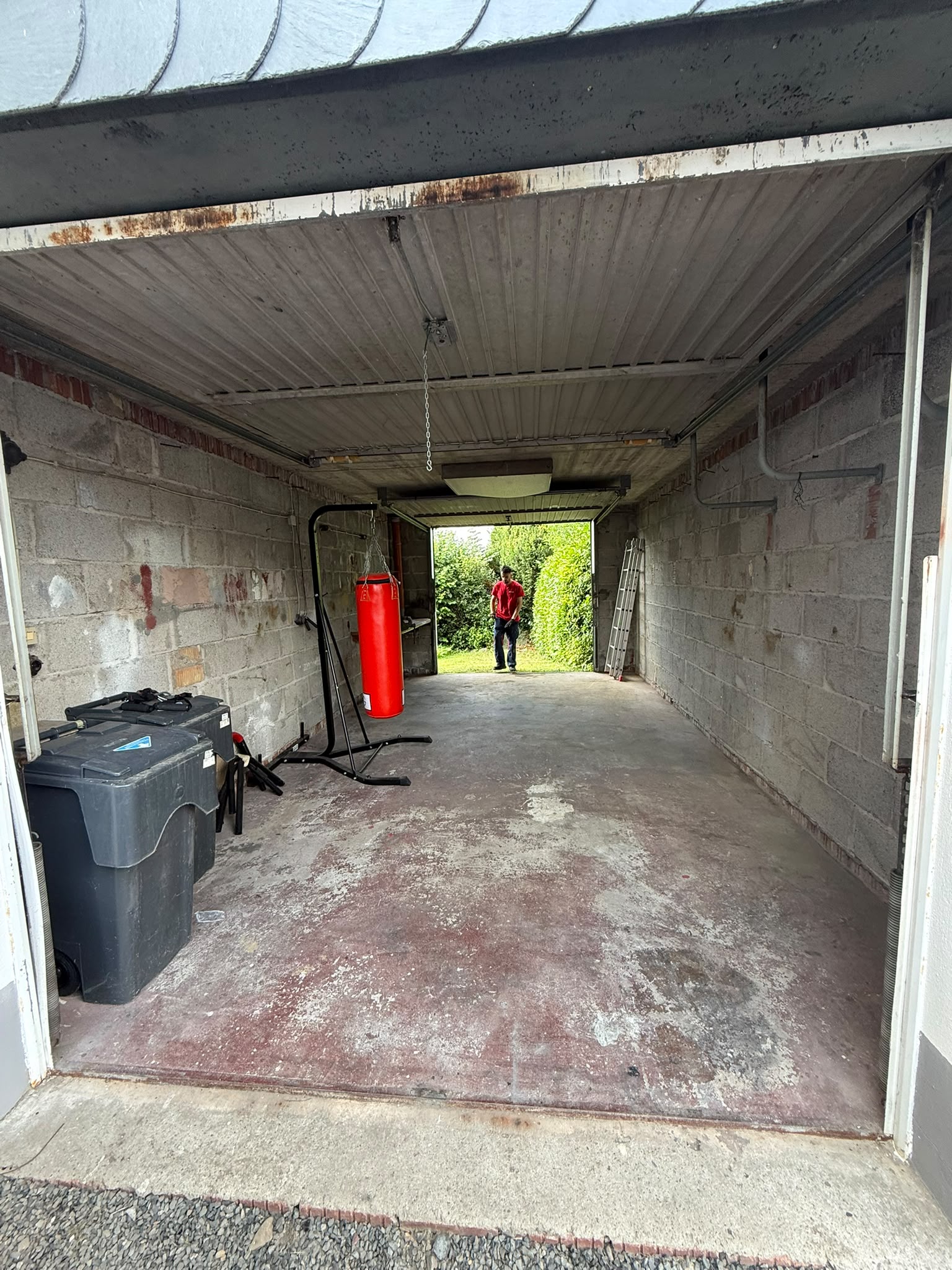 Nachher: Geräumte Garage